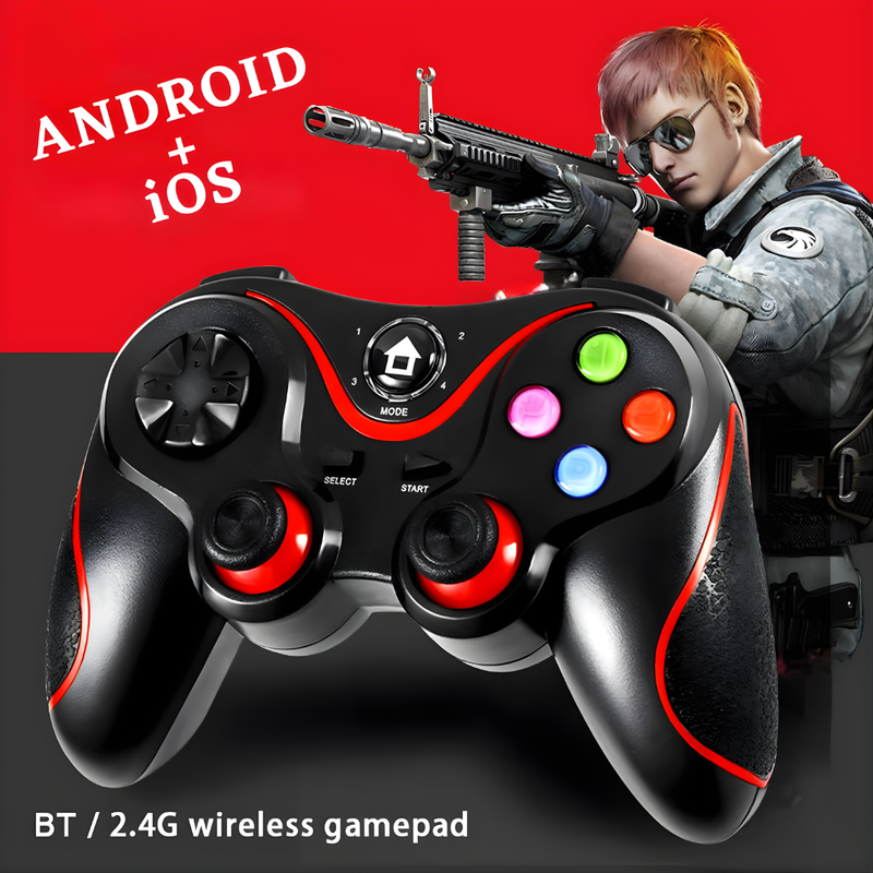 Maizic Smarthome V8 Wireless Bluetooth Gaming Controller | BT 4.0 Gamepad Joystick with Dual Vibration | Compatible with Android, iOS, Windows PC, Laptop, Smart TV, TV Box & Switch | Rechargeable