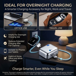 Maizic Smarthomes 140W USB-C Auto Stop Charging Protector | Automatic Power Cut-Off at Full Charge | Battery Protection Adapter for iPhone 15/16 Series, Android Phones, Tablets & USB-C Devices