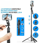 Maizic Smarthome CreatorPod 5 75-Inch Selfie Stick Tripod, 190cm Aluminum Tripod with 360° Ball Head, Detachable Bluetooth Remote & Phone Holder for iPhone, Android, GoPro, Vlogging, Reels & Travel