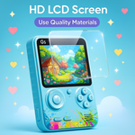 Maizic Smarthome G5 Pink Handheld Game Console with 500 classic retro games. Compact, TV-connectable, and perfect for kids' gifts, birthdays, or holiday fun.