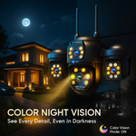 Maizic Smarthome Mini Batman Black 6K UHD 5MP×3 Triple Lens/Screen 4g Outdoor CCTV Camera | Manual Side Lens Rotation | Color Night Vision | Human Detection | 2-Way Audio | 360° View | Waterproof