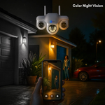 Maizic TRIGENIE 4G AI Triple Lens Outdoor Security Camera  Full-Coverage Smart Surveillance | 4G SIM Support | 3MP×3 FHD Clarity | AI Motion Detection