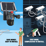 Maizic Smarthome Dual-Lens/Triple-Screen View 4K Ultra HD Pan & Tilt 4G/5G Sim Based Solar Powered CCTV Security Camera