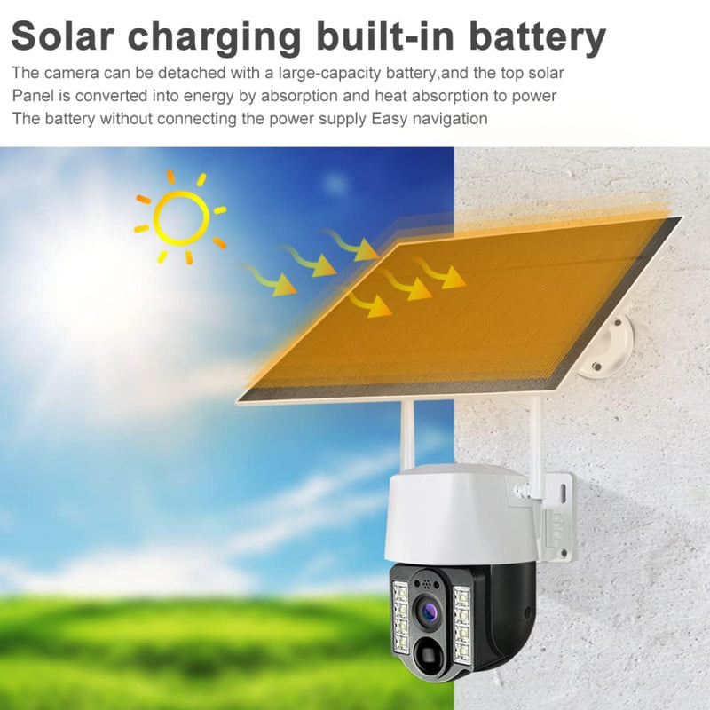 Maizic Smarthome OX 4G SIM Solar PTZ Security Camera | 2MP 1080P HD Outdoor CCTV with Night Vision, PIR Motion Detection, Human Tracking, Two-Way Audio & IP66 Waterproof Protection