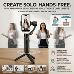 Maizic Smarthome Gimbal Camera G1, 360° AI Face Tracking Mobile Stabilizer, Dual-Axis Auto Follow Smartphone Gimbal Stand for Video Recording, Vlogging, Reels & Live Streaming