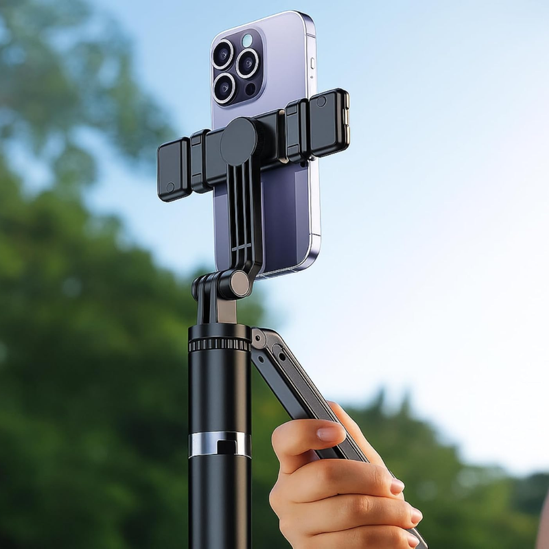 Maizic Smarthome CreatorPod 2 6FT Selfie Stick Tripod with Dual Lights & Bluetooth Remote, Extendable Phone Tripod Stand with Grip Handle, 10M Remote Range for Vlogging, Selfies, Reels