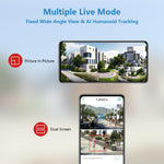 Supercams 2-in-1 Dual Lens Dual Screen Bulb 4MP Wi-Fi Wireless Camera