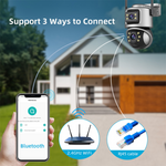 Secure your home with Maizic Smarthome 5MP Wi-Fi CCTV Camera – dual lens, 360° pan & tilt, motion alerts, IR night vision, and two-way audio. Supports SD card up to 128GB.