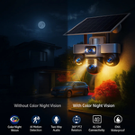 Maizic Smarthome TRIGENIE 4G Solar 6MP×3 FHD 3 Lens/3 Screen AI Triple PTZ Outdoor CCTV Camera | 360° View | Color Night Vision | Human Detection | 2-Way Audio | IP66 Waterproof | Multi User View