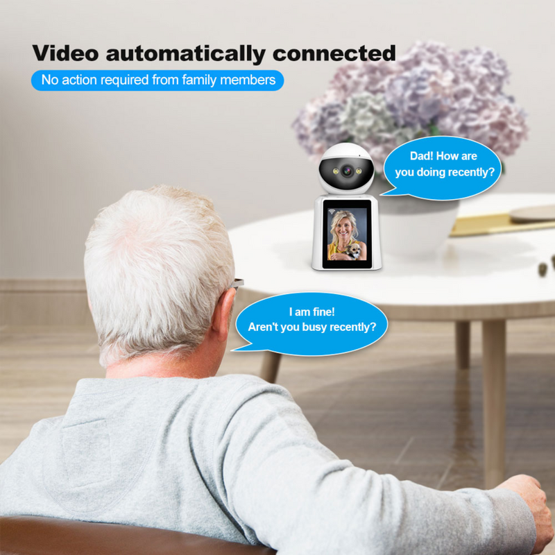 Maizic Smarthome 4MP Ultra Easy Single Click Video Calling WiFi Indoor Camera