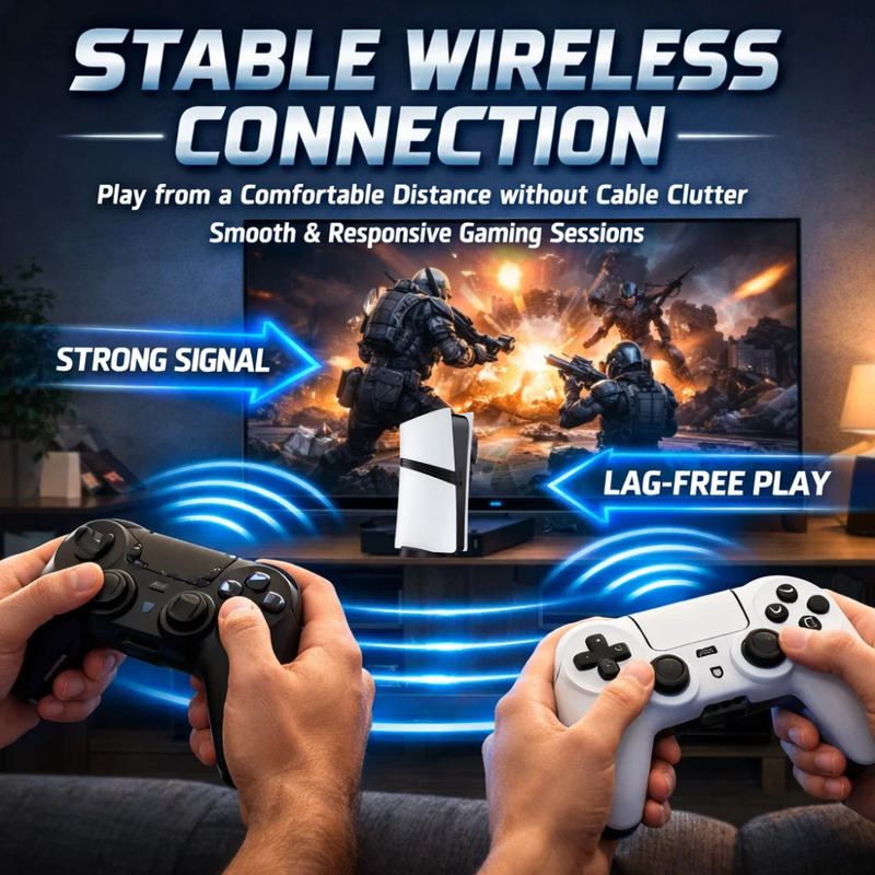 Maizic Smarthome GS5 Pro 4K Wireless Retro Video Game Console with 30,000+ Built-in Games & 53 Emulators | Plug & Play HDMI Gaming System for TV, PC & Projector | Includes 2 Wireless Controllers