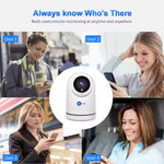 Maizic Ultracam Aura 5MP WiFi CCTV Camera | 360° Indoor Security Cam with Color Night Vision, Motion Detection, 2-Way Audio, Multi-User App Access & 128GB SD Card Support