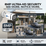 Maizic Smarthome 8MP Outdoor Bullet Wired IP CCTV Camera for Home & Office | Ethernet Security Camera with Built-in Audio, Starlight Night Vision, ONVIF & NVR Compatible, Waterproof