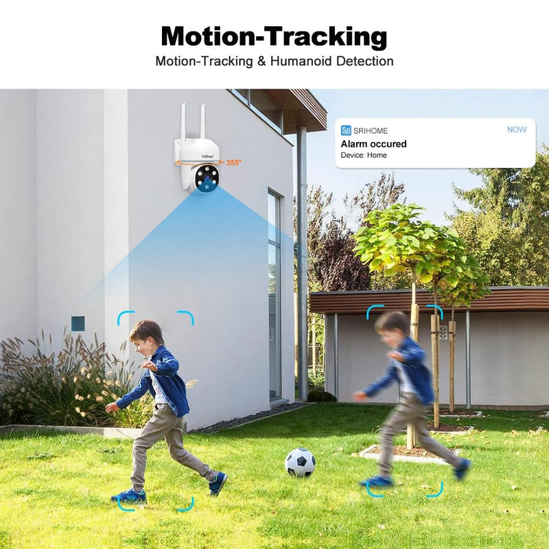 Maizic Ultracam Fox 5MP Full HD Wi-Fi CCTV Camera | AI Human & Motion Detection | 2-Way Audio | Night Vision | Waterproof IP66 | 2.4GHz WiFi & Hotspot | Home Security Surveillance