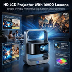 Maizic Smarthome Lumora Pro Smart Projector | 4K Support, Android 13, Auto Focus & 4-Point Keystone | 16000 Lumens, 150” Big Screen, Built-in Speaker for Home Theater, Movies & Gaming