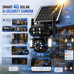 Maizic Smarthome Tricam Black Beauty 4G SIM Solar Security Camera