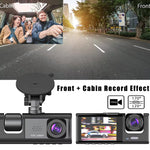 Maizic Navic X3 4K 3-Channel Dash Cam – Front, Rear & Inside, Wi-Fi, G-Sensor, IR Night Vision, 24H Parking Monitor