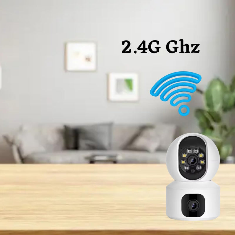 Maizic Smarthome 360° View CCTV Duo | Dual Lens 5+5MP Cameras with Smart Motion Tracking, Night Vision & 2-Way Talk – Total Home Protection!