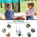 Maizic Smarthome Mini PTZ Wi-Fi Camera (Pack of 2) | 3MP HD Indoor/Outdoor CCTV with Pan-Tilt Zoom, Color Night Vision, Motion Detection & Two-Way Talk