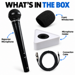 Maizic Smarthome Unidirectional Reporter Microphone with Noise Reduction, Wired Handheld Mic for Smartphone, Clear & Crisp Voice Recording for YouTube, Vlogging, Interviews, Podcasting & Blogging