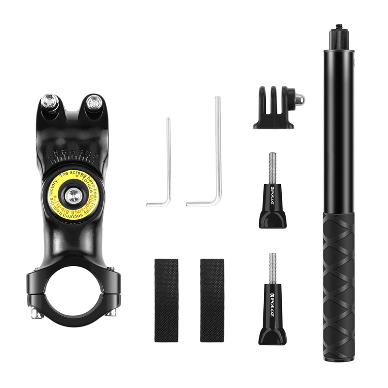 Maizic Smarthome Motorcycle & Bicycle Handlebar Camera Mount with Telescopic Selfie Stick, Adjustable Clamp for Insta360 X Series, GoPro Hero, DJI Osmo Action & Maizic Q6-Q11/X5 Pro