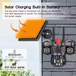 Maizic Smarthome Trion 5MP×3 Triple Lens 4G SIM Solar CCTV Camera for Home Outdoor | 3-Screen Live View | AI Human Detection | Color Night Vision | Two-Way Audio | Multi-User Access | Manual Side Rotation