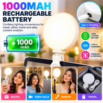 Maizic Smarthome MJ-01 RGB Clip Fill Light for Mobile & Laptop | 1000mAh Rechargeable Selfie Light, 5%-100% Dimming, Soft RGB Light, 180° Adjustable Clip | Reels, Vlogging, Makeup & Video Calls