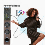 BASS GOD Tower Speaker -Thunderous Bass | Elegant Design | Bluetooth, USB, FM Radio