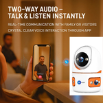 Maizic Smarthome TRIGENIE 5MP×3 Triple Lens WiFi Indoor CCTV Camera | Ultra HD 3-Screen View | Color Night Vision | AI Human Detection | 2-Way Audio | Multi-User Access | 128GB SD Card Support