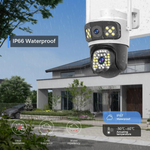 Maizic Smarthome 2k 8MP 3 in 1  Triple View WiFi Wireless PTZ Outdoor Security Camera