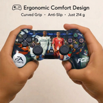 Maizic Smarthome Funetic Football Edition Wireless Bluetooth P4 Controller | Dual Vibration Gamepad with Turbo, Touchpad | Type-C Fast Charging, 10Hr Battery | Compatible With PC & Smartphones