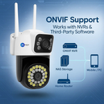 Maizic Smarthome Mini SuperCam 36IR Dual Lens 5MP+5MP WiFi Outdoor CCTV Camera | Dual Screen View | Color Night Vision | AI Human Detection | 2-Way Talk | ONVIF Support