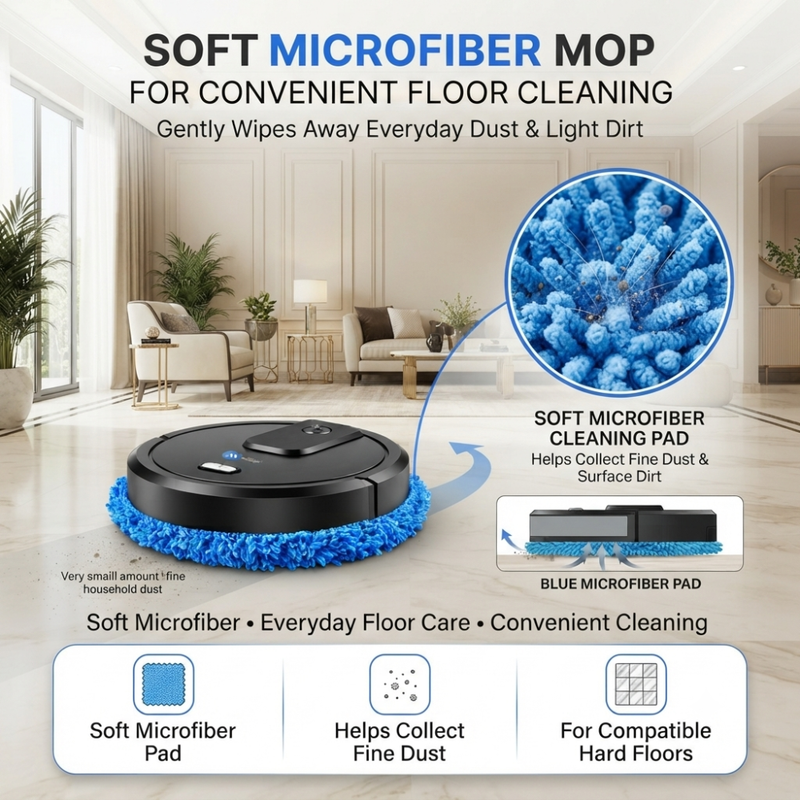 Maizic Smarthome SweepX 2 Automatic Robot Vacuum Cleaner for Home with Intelligent Water Spray, Powerful Suction, Sweeping & Mopping, Long Battery Life, Low Noise, One-Touch Operation