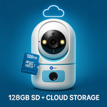 Maizic Smarthome Pikacam 4MP UHD Indoor WiFi PTZ Camera | 2-Lens/Screen View 360° Rotation | Color Night Vision | AI Motion Detection | Two-Way Audio | V380 Pro App | Supports 128GB SD & Cloud