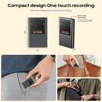 Maizic Smarthome VoiceNote 5 64GB Magnetic Digital Voice Recorder, Up to 3072Kbps HD Audio Recorder with AI Noise Reduction, Playback & Rechargeable Battery, Portable Dictaphone for Meetings, Lectures