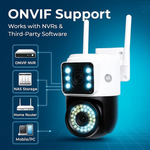 Maizic Smarthome SuperCam 36IR Dual Lens 5MP+5MP UHD WiFi Outdoor CCTV Camera for Home | Dual Screen View | Color Night Vision | AI Human Detection | 2-Way Audio | ONVIF | Wireless Security Camera