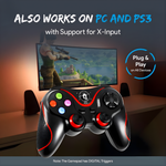 Maizic Smarthome V8 Wireless Bluetooth Gaming Controller | BT 4.0 Gamepad Joystick with Dual Vibration | Compatible with Android, iOS, Windows PC, Laptop, Smart TV, TV Box & Switch | Rechargeable
