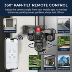 Maizic Smarthome Trion Triple Lens 5MP×3 WiFi Outdoor CCTV Camera | 3-Screen Live View | 360° Pan-Tilt | AI Motion Detection | Full-Color Night Vision | Two-Way Talk | Mobile App Control