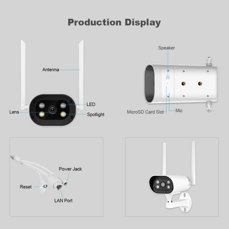 2k HD 4MP Dual-Band WiFi IP Security Video Camera