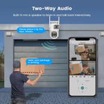 4G 5+5 MP 1080p FHD 2in1 Dual Lens/Screen Wireless Outdoor Camera