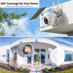 Maizic Smarthome OvaCam 4G SIM Solar-Powered Outdoor CCTV Camera | Pan & Tilt Zoom, Color Night Vision, Motion Detection, 2-Way Talk, Weatherproof, Supports SD Card up to 256GB