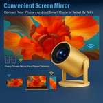 Maizic Smarthome Golden 2X Smart Projector | 800P Native, 1080p & 4K Support | Android 13.0, 950S Chip | Auto 4D Keystone, Netflix, Prime, WiFi & Bluetooth