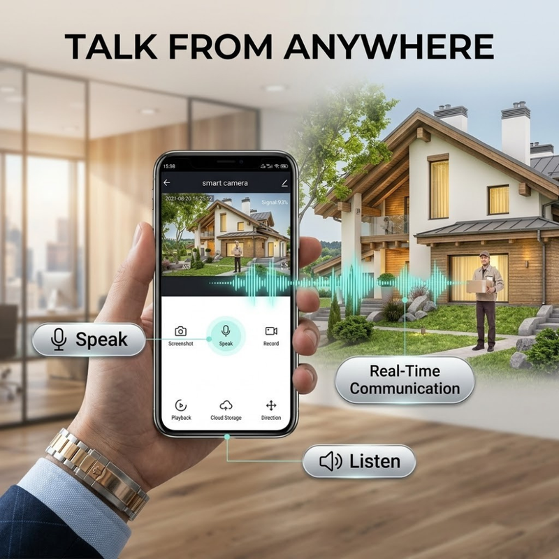 Maizic Smarthome 5MP WiFi Indian Bulb CCTV Camera | 360° Pan & Tilt Auto Tracking | Full Color Night Vision | Two-Way Audio | Remote Mobile Viewing | Easy B22 Bulb Holder Installation | 24/7 Home Security