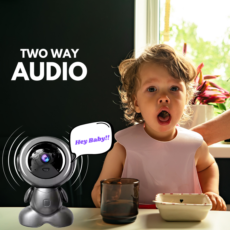 Baby Robot WiFi CCTV Camera 3MP Full HD & 360° Coverage Home Security Indoor Camera