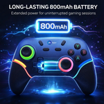 Maizic Smarthome Play X9 Wireless Bluetooth Gaming Controller | Dual Vibration, 6-Axis Gyroscope, RGB LED Joystick, 800mAh Battery| Compatible with Android, iOS, Windows PC, P3, P4 & Switch