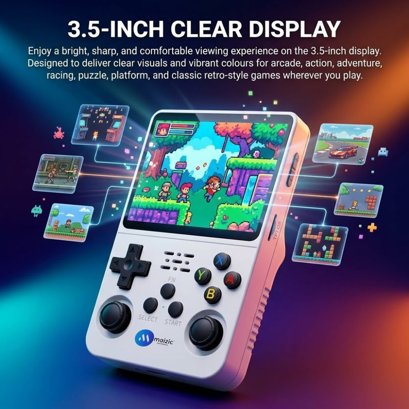 Maizic Smarthome R36S Retro Handheld Game Console for Kids & Adults | 3.5