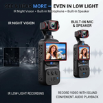 Maizic Smarthome Q11 2K WiFi Vlogging Camera, 270° Electric Rotating Lens, 2.78