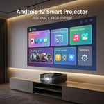 Maizic Smarthome Lumora Ultra Pro Max Native 1080P Full HD Smart Projector | 22000 Lumens Android 12 AI LCD Projector | Auto Focus & Auto Keystone | HDR10, Miracast, BT Speaker Mode, 15W Loud Speakers