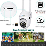 Maizic Smarthome Mini PTZ Wi-Fi Camera (Pack of 2) | 3MP HD Indoor/Outdoor CCTV with Pan-Tilt Zoom, Color Night Vision, Motion Detection & Two-Way Talk