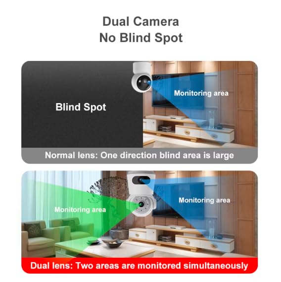Astro Series by Maizic – Dual Lens 360° WiFi Cameras (Pack of 2) | Live View, AI Protection & Color Night Vision